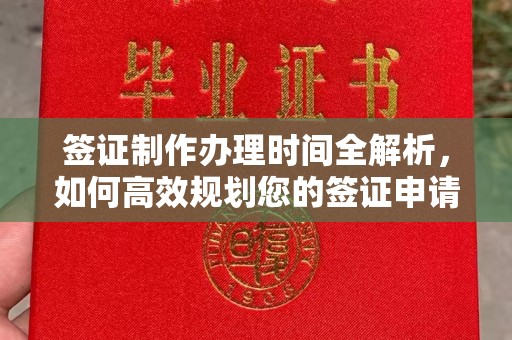 汉川签证制作办理时间全解析，如何高效规划您的签证申请流程